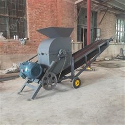 汉龙煤块粉碎输送连体式粉煤机 供应移动式煤块粉碎机 自动上料粉煤机