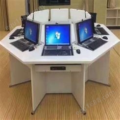 智学校园 工厂直销翻转电脑桌电教室液晶屏翻转会议桌电脑价格