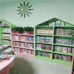 智学校园中小学生书架图书馆阅览室彩色组合书架定制 