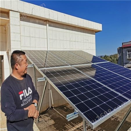 云南太阳能家用离网发电价格 1860W单晶硅太阳能板 3KW离网逆变器  600AH蓄电池