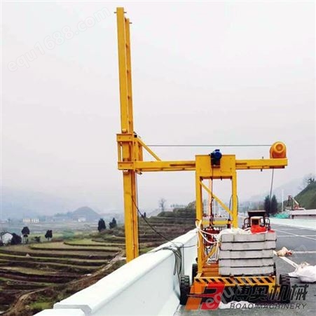 高速公路横向雨水管安装设备 可移动可行走 博奥JK210轻型设计