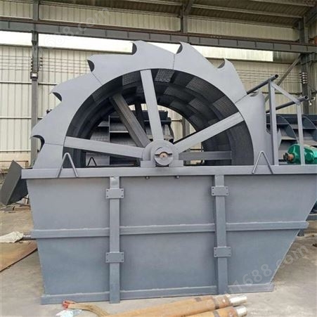 轮斗式洗砂机生产线 大型轮式洗沙机 矿场筛砂去泥设备 品质保障