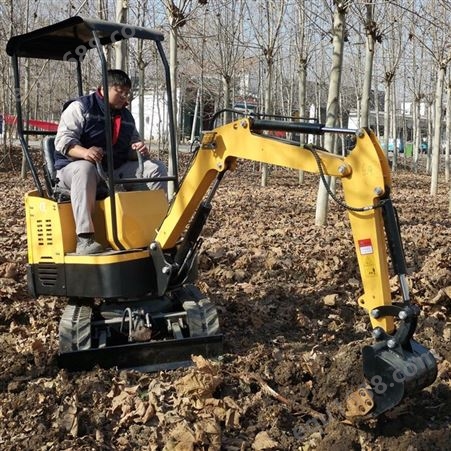 小型挖掘机 1吨微型挖掘机 山地农田果园挖沟挖土机 微小型1吨履带小挖机