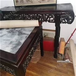 南京大红酸枝木家具上门收购 颖臣  红木八仙桌回收