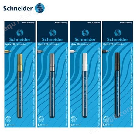 德国schneider施耐德Maxx278油漆笔补漆笔不掉色持久记号笔0.8mm