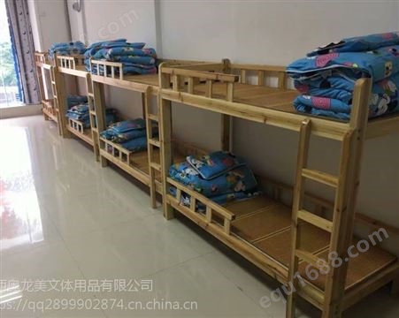 儿童双层木床、小学生上下铺午托床，幼儿园木床