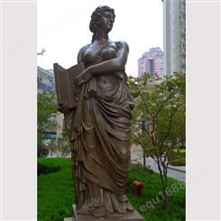 西方人物雕塑厂家定制 欧式人物铜像 建筑小区铜雕塑