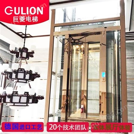 螺杆小型家用电梯价格 定制别墅家用电梯尺寸Gulion/巨菱