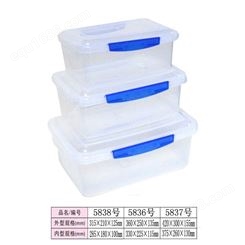 恒丰牌保鲜盒批发保鲜盒5817饭盒长方形冰箱食品保鲜密封盒塑料