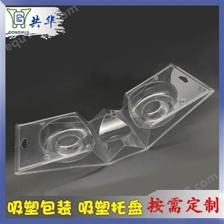 共华科技吸塑厂直销LED灯透明吸塑盒 LED灯吸塑包装生产厂家