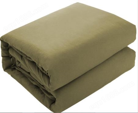 多规格可选新疆棉花被芯 厂家可批发可定制棉花被子 纯色被子生产厂家 军绿棉花被子救灾
