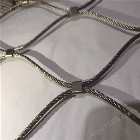 菱形柔性网 楼梯装饰防护不锈钢绳网润宁定制