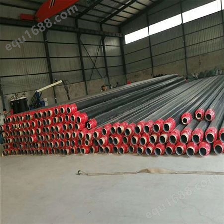 汇众牌大口径预制直埋保温钢管 铁皮架空管生产厂家