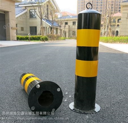 吴江厂家钢制反光柱中上海防撞柱供应安装苏州生产厂家定做各类规格常熟销售分道柱