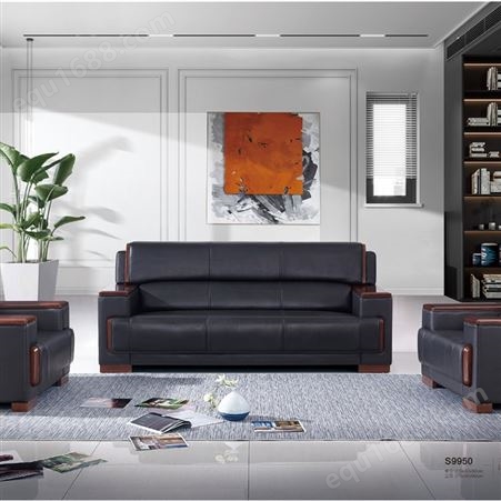 后现代轻奢沙发-客厅小户型皮质沙发-欧式沙发-美式轻奢真皮沙发