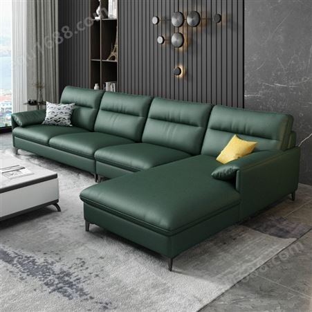 成都沙发定制 四川科技布沙发 意式极简小户型客厅转角沙发组合 北欧简约布艺沙发