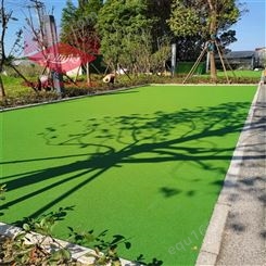 咸阳空港新城项目开工了 彩色路面材料