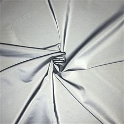 星华银灰色反光布 化纤柔软全反光面料服装反光材料