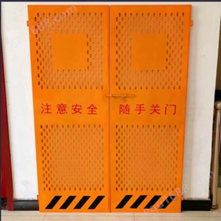 大量现货电梯安全门施工电梯门明悦货源足 规格齐全可定制