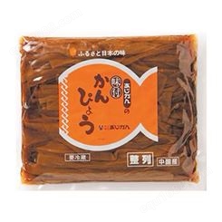 味付干瓢 酱油风味 营养比较丰富 可做寿司材料 有淡茶色