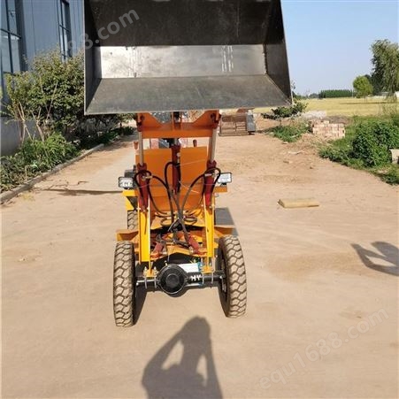 生产加工定制电动铲车 小型装载车农场抓木机