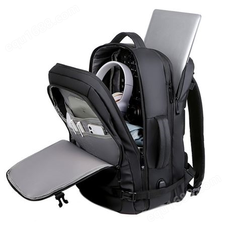 男士双肩商务旅行包休闲包15.6寸电脑包礼品定制