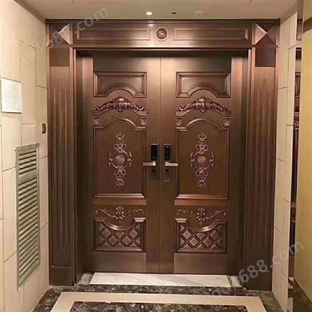 天津安装仿铜门,定制铝合金大门,户外庭院门