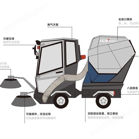 赤峰多功能清雪车 封闭式驾驶 高性能 耐用 厂家万洁环保直供