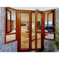小区铝包木门窗 阳光房铝木门窗 铝木门窗 定制生产