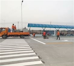 天津河西区工厂消防车道标线 小区道路划线 车位划线工程队