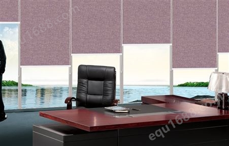 遮阳防晒办公室遮阳卷帘定做 会议室全遮光窗帘定制